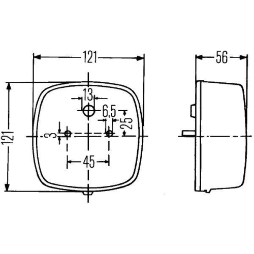 Hella 2SE 002 578-707 Heckleuchte Links Rechts für Aebi Daf Fiat Iveco Mack Opel