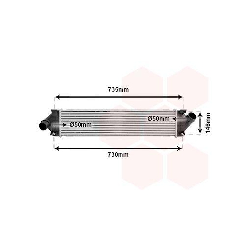 Van Wezel 18004480 Ladeluftkühler für Ford