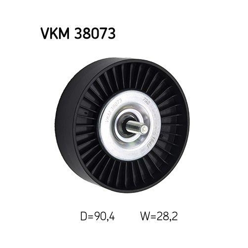 Skf VKM 38073 Umlenk /führungsrolle Keilrippenriemen Links Oben Mercedes Benz