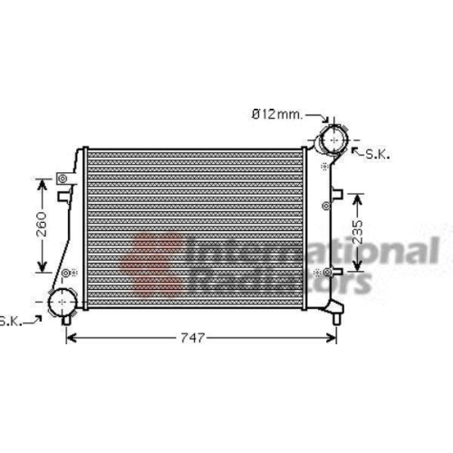 Van Wezel 58004268 Ladeluftkühler für Audi Seat Skoda VW Vag