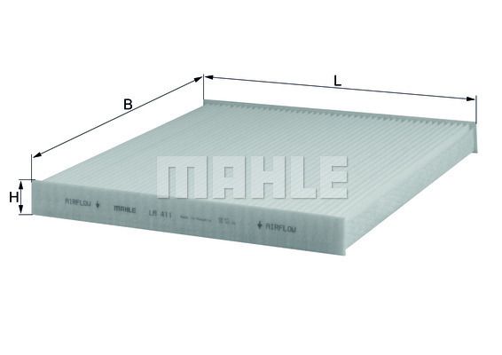 MAHLE/KNECHT Innenraumluftfiltereinsatz LA 411  
