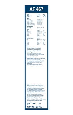BOSCH Wischblattsatz AF467 3397014227