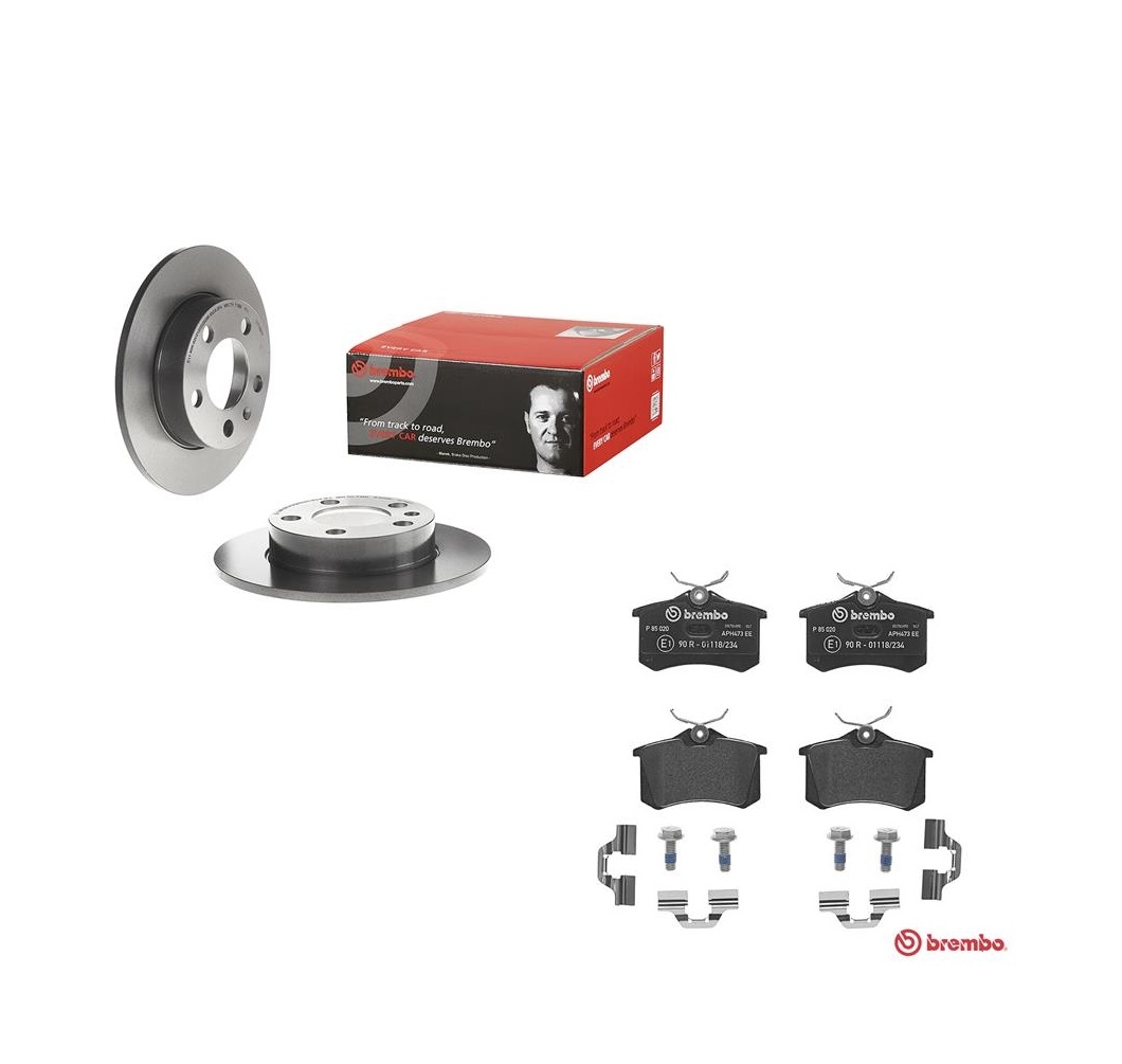 Brembo BREMSSCHEIBEN + BELÄGE HINTEN für OPEL ASTRA H Limo Caravan GTC TT