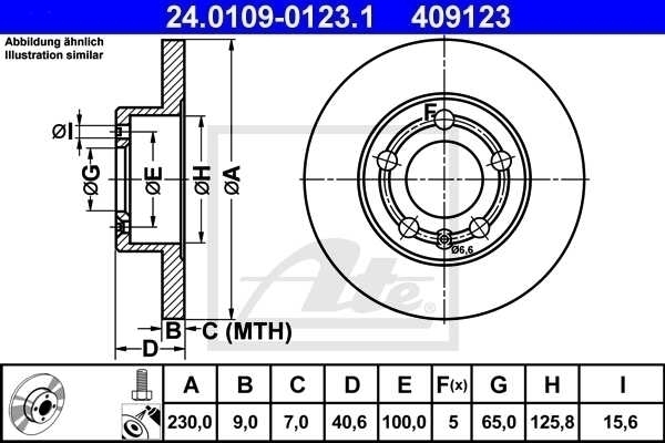ATE BREMSSCHEIBEN + BELÄGE VORNE + HINTEN VW GOLF 4 1.4 1.6 + POLO 9N + AUDI A3
