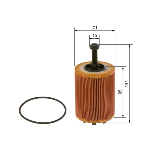 Bosch 1 457 429 192 Ölfilter für Audi Chrysler Dodge Fiat Ford Mitsubishi Seat