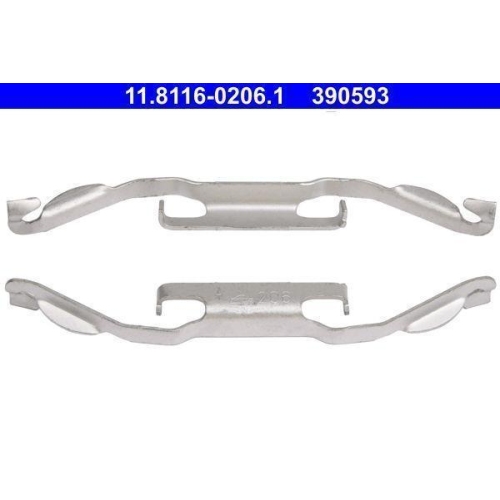 Ate 11.8116-0206.1 Feder Bremssattel Hinterachse Vorderachse für Bmw Ford Volvo