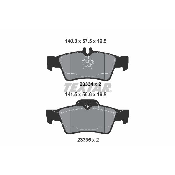 Textar Bremsenset hinten Bremsscheiben Bremsbeläge für MERCEDES W211