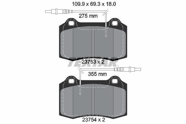 TEXTAR BREMSSCHEIBEN 305mm BELÄGE VORNE PEUGEOT 406 Coupe 3.0 V6 2.2 HDi
