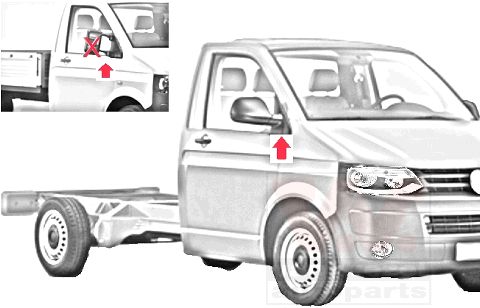 Original Van Wezel Außenspiegelglas 5896837 VW 7H1857521A