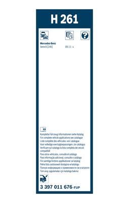 BOSCH Wischblatt H261 3397011676