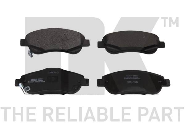 NK Bremsscheiben 293mm + Bremsbeläge vorne für HONDA Cr-V Iii 3 + Cr-V Iv 4