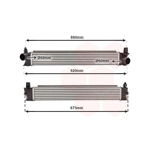 Van Wezel 17014713 Ladeluftkühler für Citroën Fiat Peugeot Fiat / Lancia