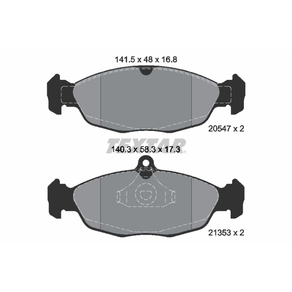 Textar Bremsenset vorne Bremsscheiben Bremsbeläge für OPEL Corsa B