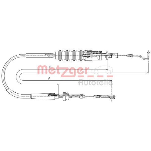 Metzger Autoteile 14.4305 Gaszug für VW