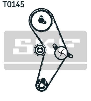 Original SKF Spannrollensatz mit Wasserpumpe VKMC 02206-2