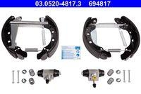 Ate 03.0520-4817.3 Bremsbackensatz Hinterachse