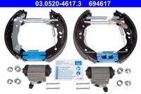 Ate 03.0520-4617.3 Bremsbackensatz Hinterachse