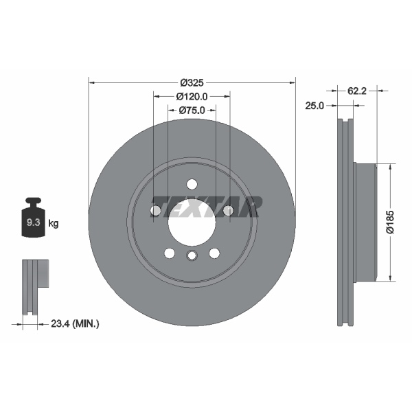 Textar Bremsscheiben Beläge vorne hinten für BMW X3 E83