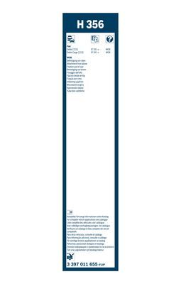 BOSCH Wischblatt H356 3397011655