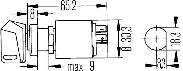 Original Hella Zünd-/Startschalter 6JK 007 232-001
