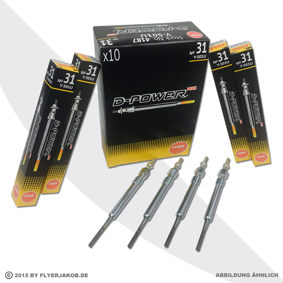 4xNGK Glühkerze D-Power No 85 / 91584 / CZ551 MERCEDES A/C/E/GLA/GLK/M/V-KLASSE