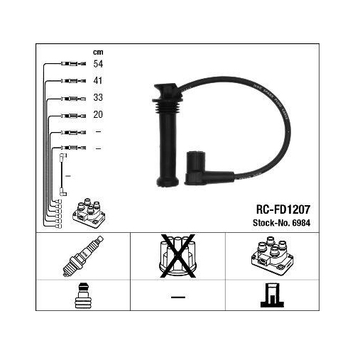 Ngk 6984 Zündleitungssatz für Ford Mazda