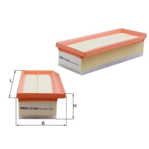 Knecht LX 3542 Luftfilter für Lada Nissan Renault Dacia