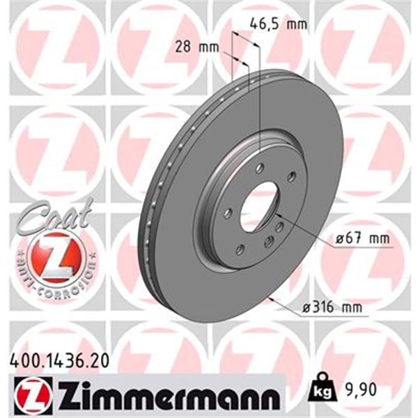 Zimmermann Bremsscheiben + Beläge für MERCEDES E-Klasse W210 E430 vorne + hinten