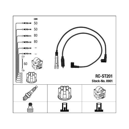 Zündleitungssatz Order-Nr. 0901