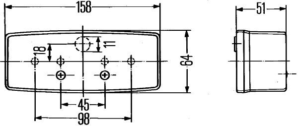 Original Hella Heckleuchte, Links, 12 V 2SE 003 184-011