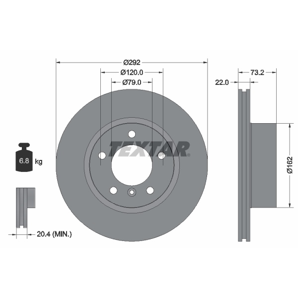 Textar Bremsscheiben Beläge vorne hinten für BMW 1 - 3 (E87 E90)