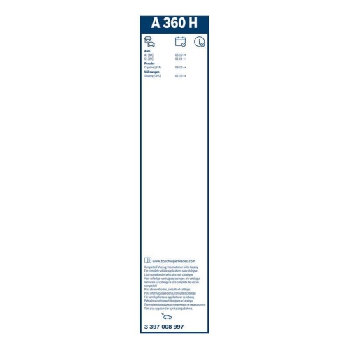 Bosch 3 397 008 997 Wischblatt Hinten für Audi Porsche VW
