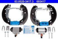 Ate 03.0520-3417.3 Bremsbackensatz Hinterachse