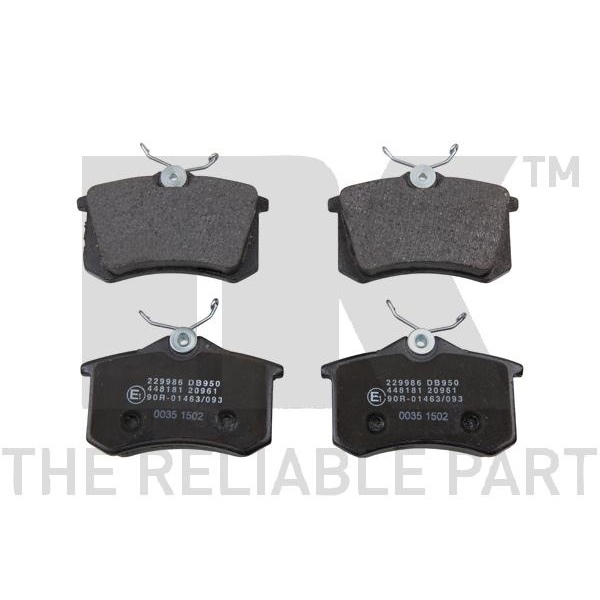 NK BREMSSCHEIBEN + BELÄGE HINTEN VW GOLF 4 POLO AUDI A1 A2 A3 SKODA SEAT