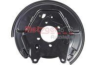 Metzger Autoteile 6117074 Bremsträgerplatte Hinterachse Rechts für Toyota