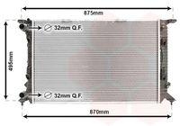 Van Wezel 03002292 Kühler Motorkühlung für Audi