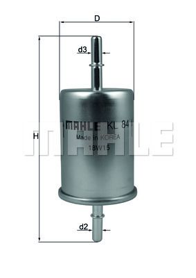 MAHLE/KNECHT Kraftstoffleitungsfilter KL 84  