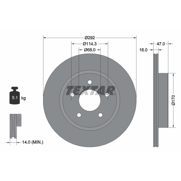 Zimmermann Bremsscheiben Beläge Für Nissan X-Trail T32 1.6Dig-T 1.6Dci hinten