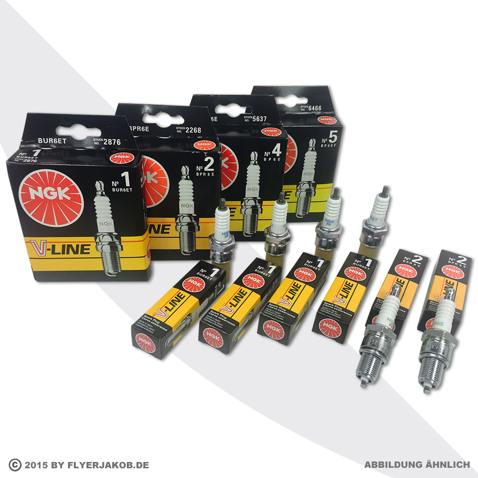 6x NGK Zündkerze Set Laser Platinum 7415 DCPR8EKP BMW E46 M3 Z3 Z3M Z4 Z4M