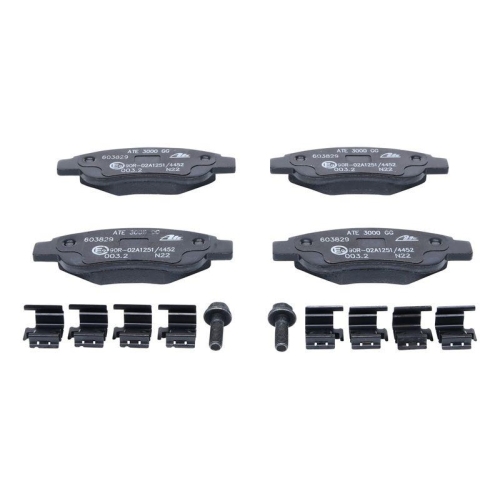Ate 13.0460-3829.2 Bremsbelagsatz Scheibenbremse Vorderachse für Citroën Peugeot