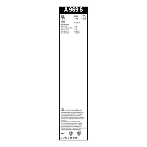 Bosch 3 397 118 969 Wischblatt Vorne für Mercedes Benz Mercedes Benz