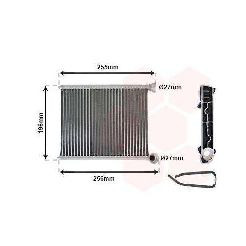 Van Wezel 09006281 Wärmetauscher Innenraumheizung für Citroën/peugeot