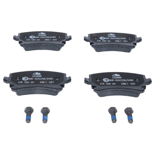 Ate 13.0470-2888.2 Bremsbelagsatz Scheibenbremse Hinterachse für Vag