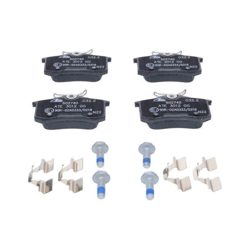 Ate 13.0460-2740.2 Bremsbelagsatz Scheibenbremse Hinterachse für Citroën Peugeot