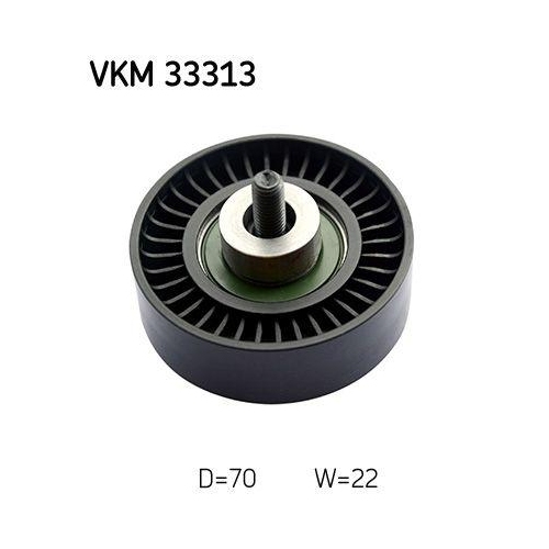 Skf VKM 33313 Umlenk /führungsrolle Keilrippenriemen Links Oben Rechts für Fiat