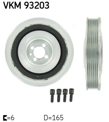 Original SKF Riemenscheibe, Schwingungsdämpfer VKM 93203