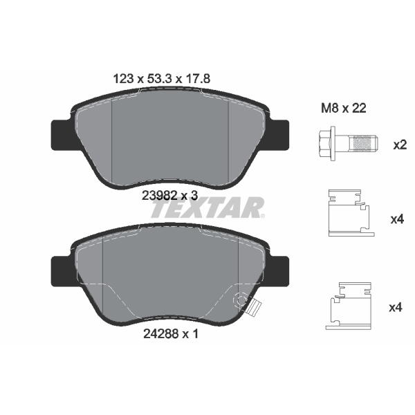 Textar Bremsscheiben Ø 257Mm Beläge Für Opel Corsa D 1.0 1.2 1.4 1.3 Cdti vorne