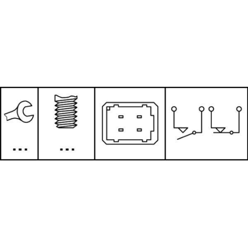 Hella 6DD 008 622-371 Bremslichtschalter für Mitsubishi Nissan Opel Renault