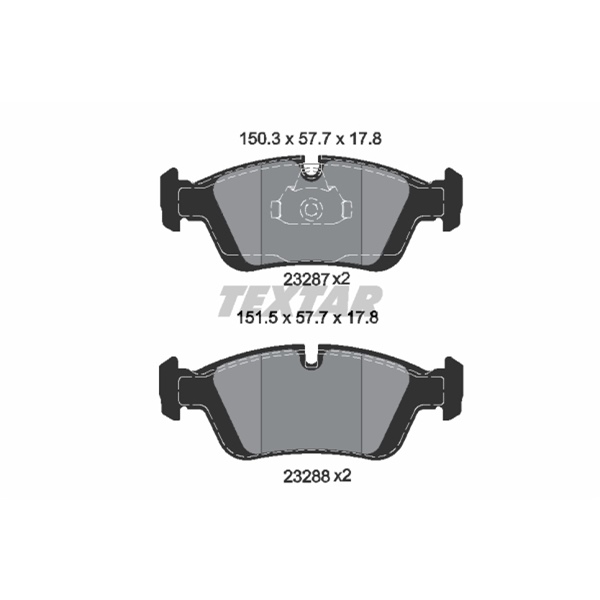 Textar Bremsscheiben Beläge vorne hinten für BMW 3Er E36 Compact 316I/318Ti/Tds