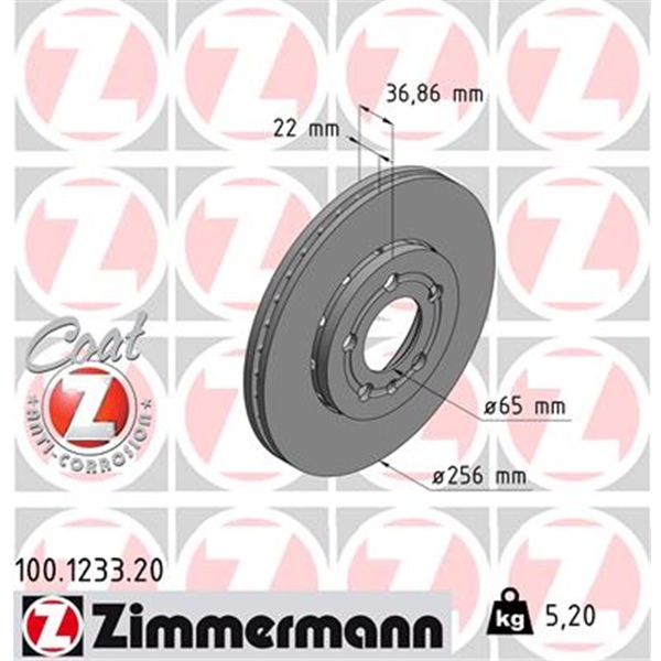 Zimmermann Bremsscheiben + Beläge vorne für VW Golf 4 1.4 16V 55Kw/75Ps
